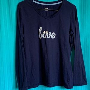 Navy long t-shirt